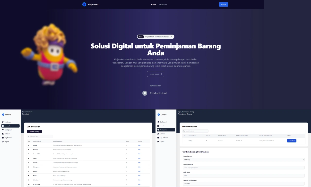Pinjampro: Sistem Peminjaman Barang
